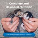 this kitten milk replacer powder provides complete and balanced nutrition