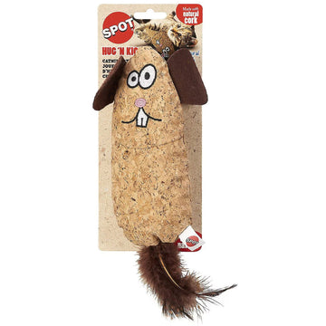 Ethical Pet Hug'N Kick Corkies & Nip Cat Toy, Color Varies, 8"