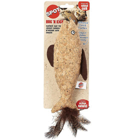 Ethical Pet Hug'N Kick Corkies & Nip Cat Toy, Color Varies, 8"