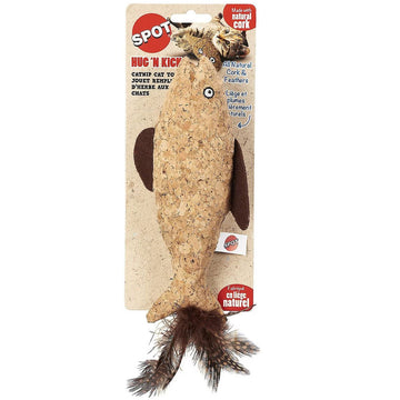 Ethical Pet Hug'N Kick Corkies & Nip Cat Toy, Color Varies, 8"