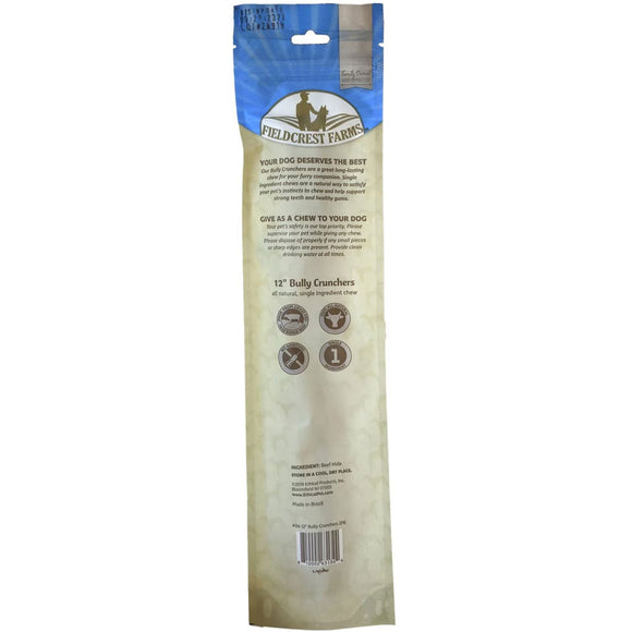 Fieldcrest Farms Premium Dog Chews 12" Bully Crunchers