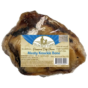 Fieldcrest Farms Premium Dog Chews Meaty Beef Knuckle Bone, 1-count