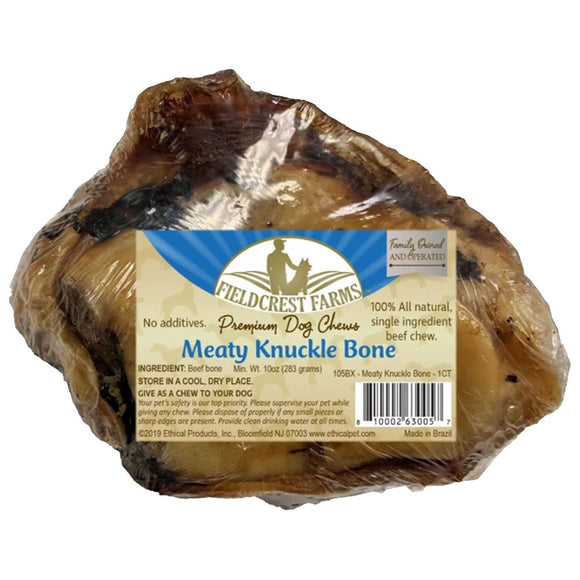 Fieldcrest Farms Premium Dog Chews Meaty Beef Knuckle Bone, 1-count