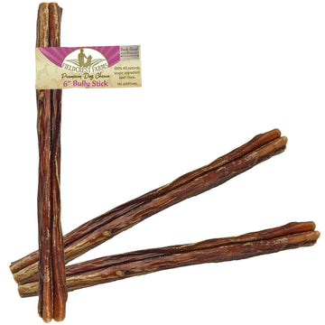Fieldcrest Farms Premium Dog Chews 6" Bully Stick, 3-count