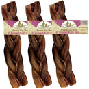 Fieldcrest Farms Premium Dog Chews 6" Braided Bully Stick, 3-count