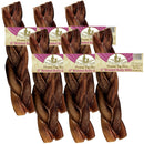 Fieldcrest Farms Premium Dog Chews 6" Braided Bully Stick, 6-count