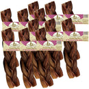 Fieldcrest Farms Premium Dog Chews 6" Braided Bully Stick, 12-count