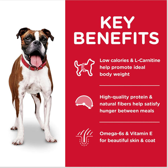 Hill's Science Diet Adult Light Dry Dog Food with Chicken Meal & Barley, 15 lb Bag