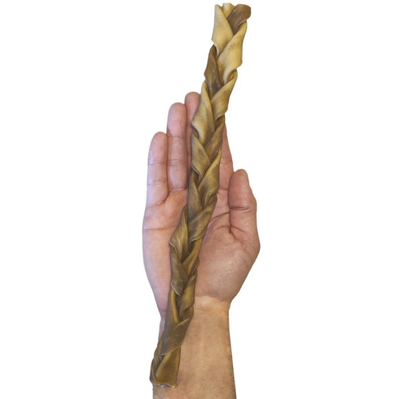 Fieldcrest Farms Premium Dog Chews 12" Braided Bully Crunchers