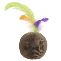 Ware Corrugate Feather Ball Toy for Small Animal