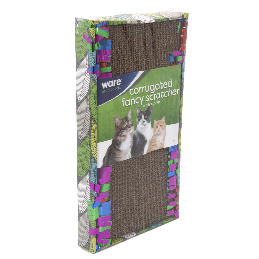 Ware Corrugate Fancy Cat Floor Scratcher