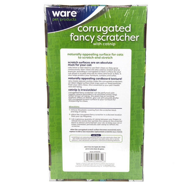 Ware Corrugate Fancy Cat Floor Scratcher