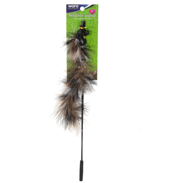 Ware Feather Wand Teaser Cat Toy