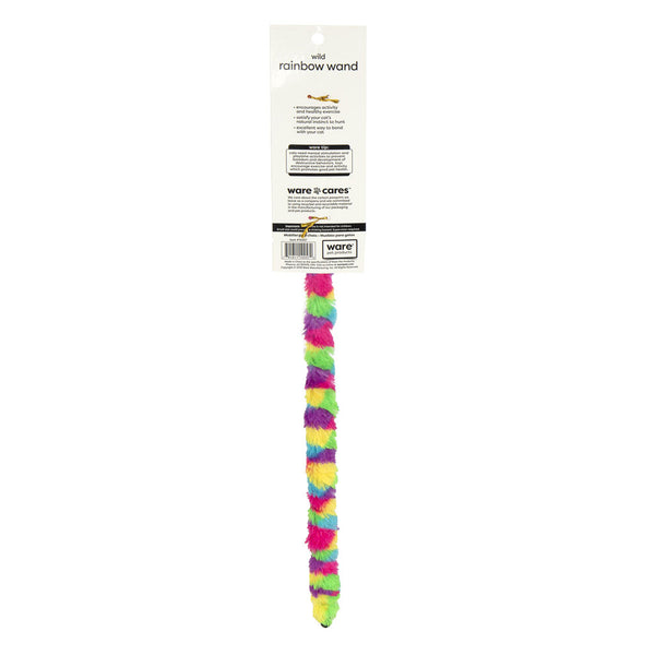 Ware Wild Rainbow Wand Teaser Cat Toy