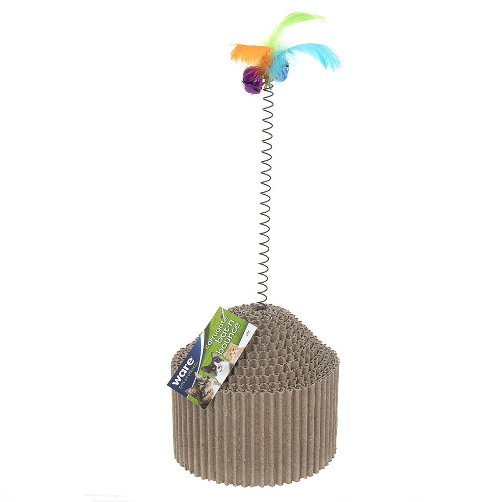 Ware Corrugated Bat-N-Bounce Cat Toy