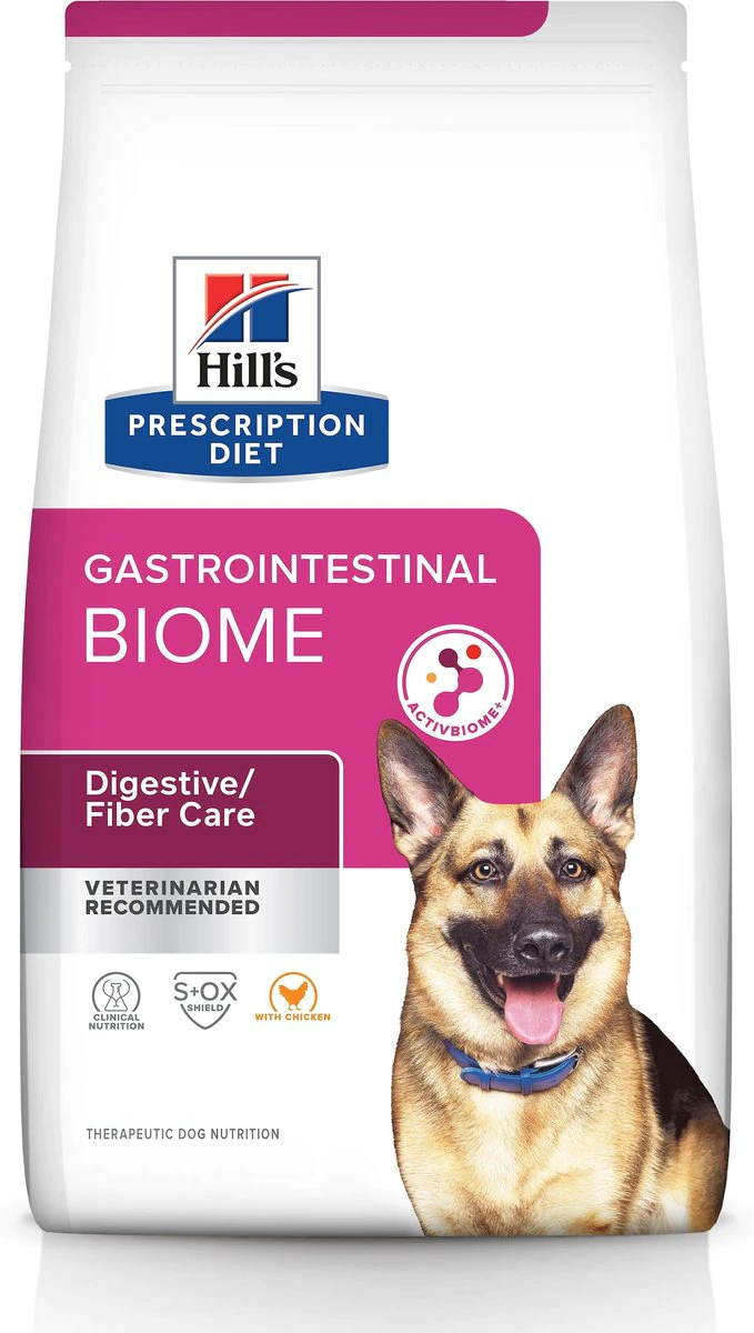 Hill's Prescription Diet Gastrointestinal Biome Digestive/Fiber Care with Chicken Dry Dog Food