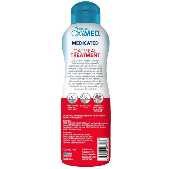 Tropiclean Oxy-Med Treatment Rinse For Pets (20 oz)
