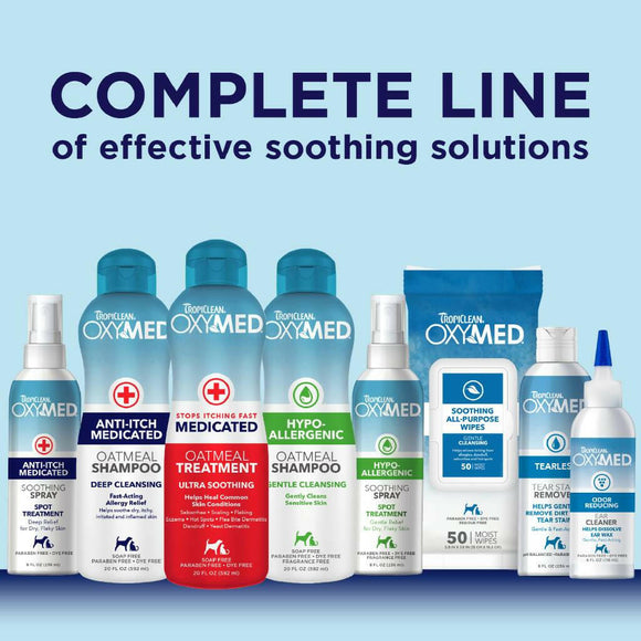 Tropiclean Oxy-Med Treatment Rinse For Pets (20 oz)