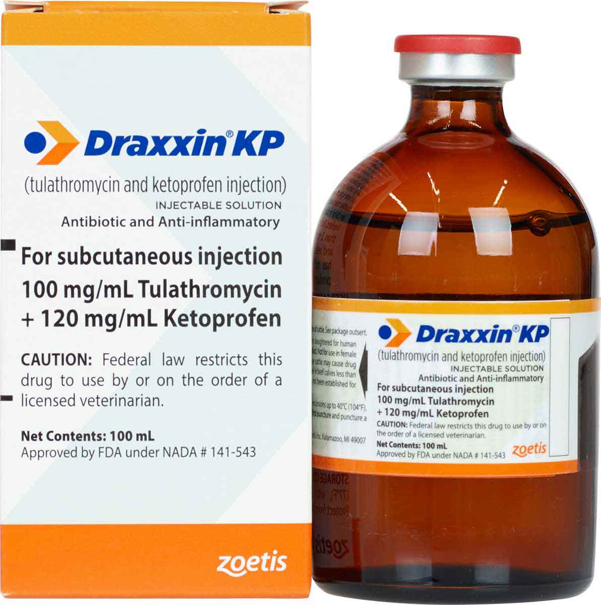 Draxxin KP (tulathromycin & ketoprofen) Injection