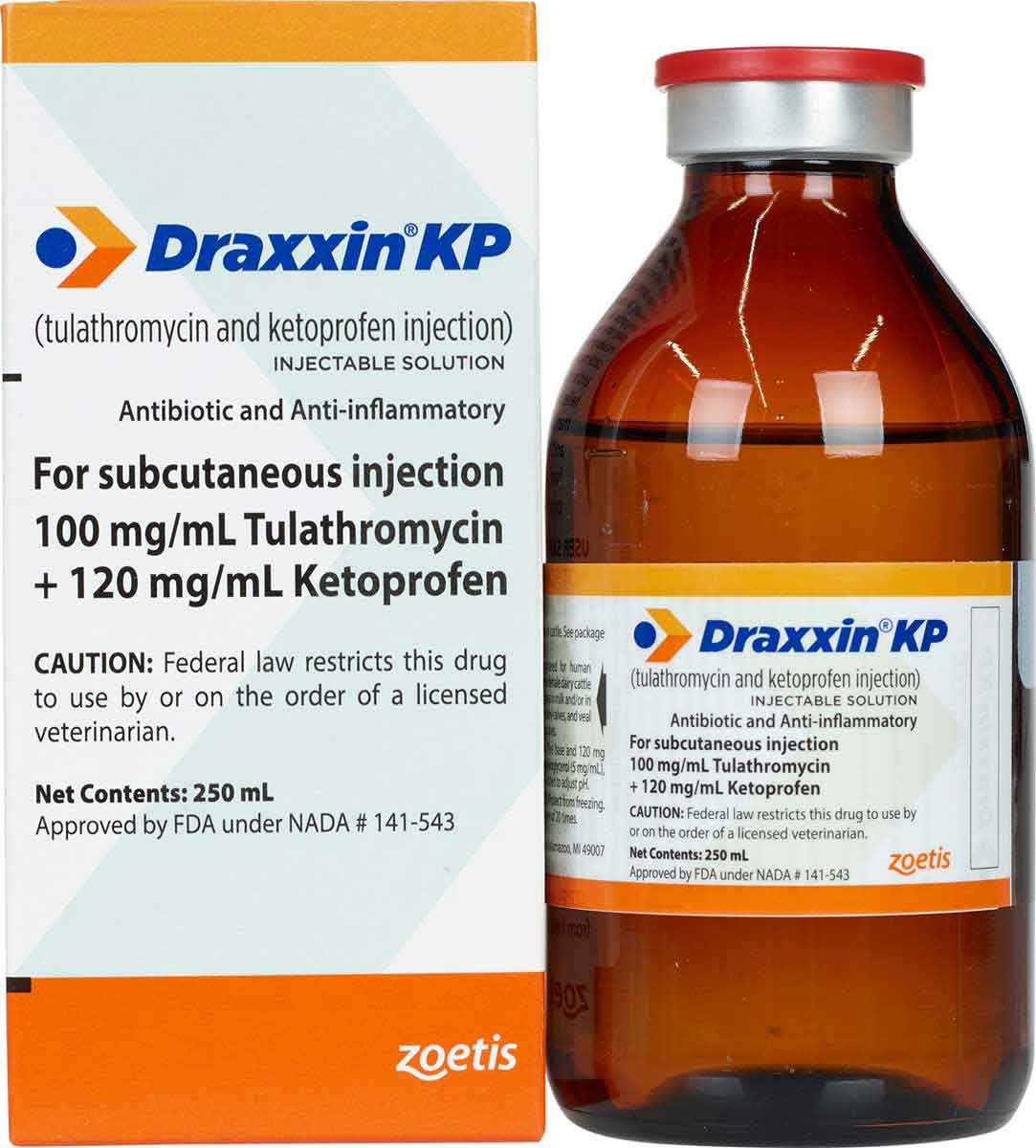 Draxxin KP (tulathromycin & ketoprofen) Injection