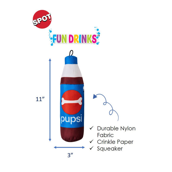 Ethical Pet Spot Fun Drink Pupsi Plush Dog Toys