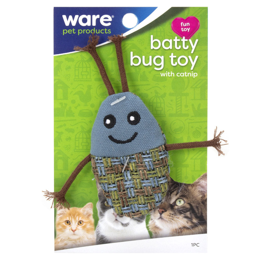 Ware Batty Bug Toy with Catnip for Cats, 1 count