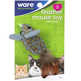 Ware Feather Mouse Toy with Catnip for Cats, 1 count