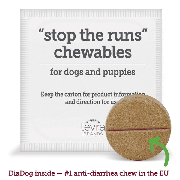 TevraPet Vetality Stop the Runs Chewables for Dogs