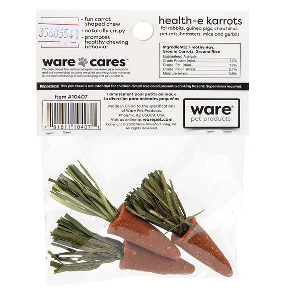Ware Health-E Karrots Chew Treat for Small Animals