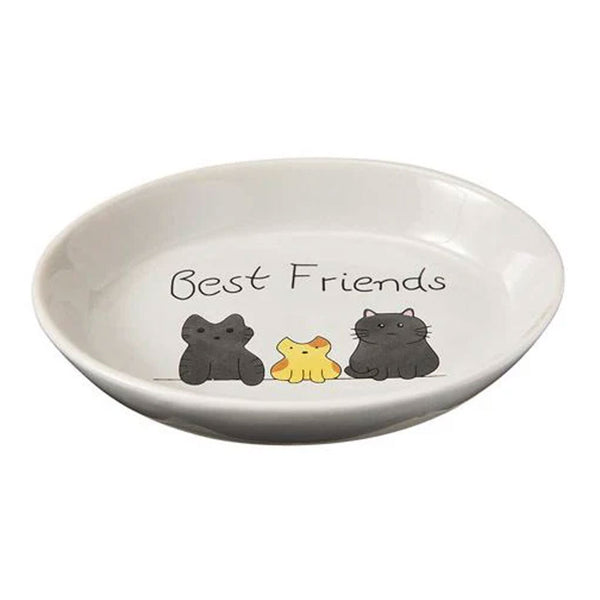 Ethical Pet Spot Best Friends Oval Cat Dish 6"