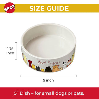 Ethical Pet Spot Best Friends Dog Dish, 5in