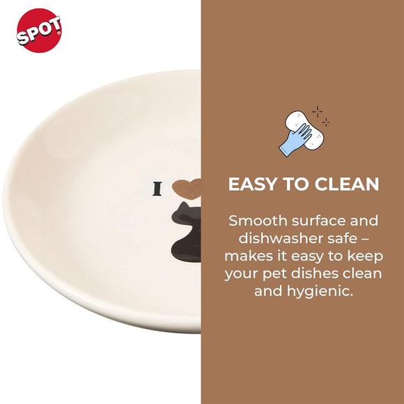 Ethical Pet I Love Cats Cat Saucer, 5"