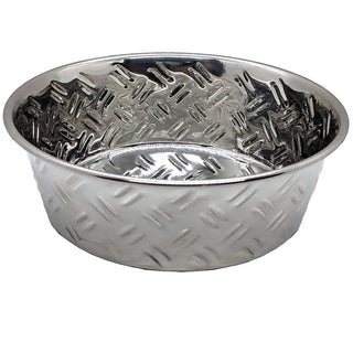 Ethical Pet Spot Criss-Cross Stainless Steel No-Skid Dog Bowl