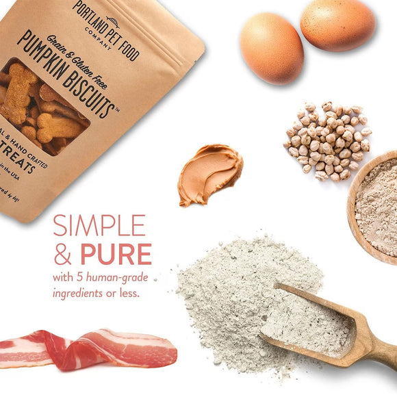 Portland Pet Food Company Grain & Gluten-Free Gingerbread Biscuits Dog Treats