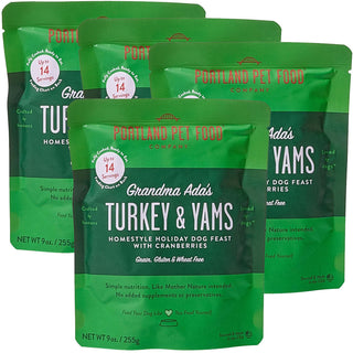 Portland Pet Food Company Grandma Ada's Turkey & Yams Homestyle Wet Dog Food Topper, 9-oz 4-pack