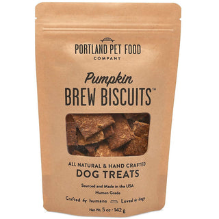 Portland Pet Food Company Pumpkin Brew Biscuits Dog Treats, 5-oz