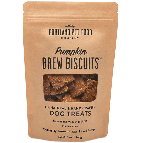 Portland Pet Food Company Pumpkin Brew Biscuits Dog Treats, 5-oz