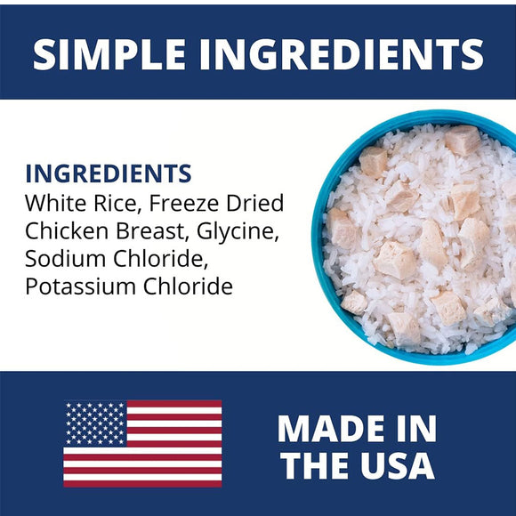 Under the Weather Rice & Chicken Freeze Dried Bland Diet for Dogs ingredients
