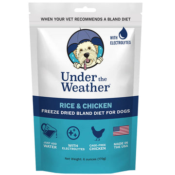Under the Weather Rice & Chicken Freeze Dried Bland Diet for Dogs, 6-oz