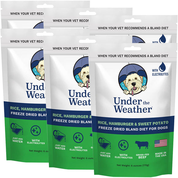 Under the Weather Rice, Hamburger & Sweet Potato Freeze Dried Bland Diet for Dogs, 6-oz