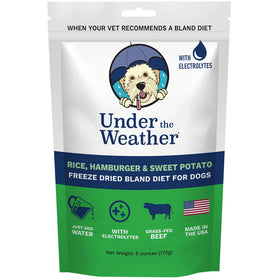 Under the Weather Rice, Hamburger & Sweet Potato Freeze Dried Bland Diet for Dogs, 6-oz