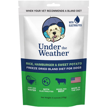 Under the Weather Rice, Hamburger & Sweet Potato Freeze Dried Bland Diet for Dogs, 6-oz