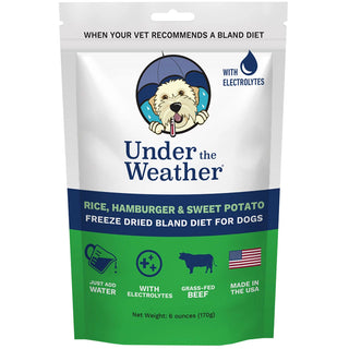 Under the Weather Rice, Hamburger & Sweet Potato Freeze Dried Bland Diet for Dogs, 6-oz