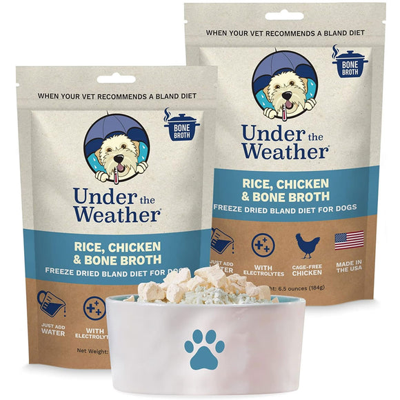 Under the Weather Rice, Chicken & Bone Broth Freeze Dried Bland Diet for Dogs