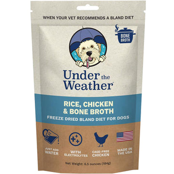 Under the Weather Rice, Chicken & Bone Broth Freeze Dried Bland Diet for Dogs, 6-oz