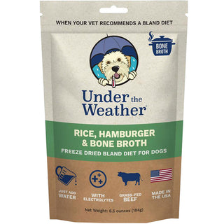 Under the Weather Rice, Hamburger & Bone Broth Freeze Dried Bland Diet for Dogs