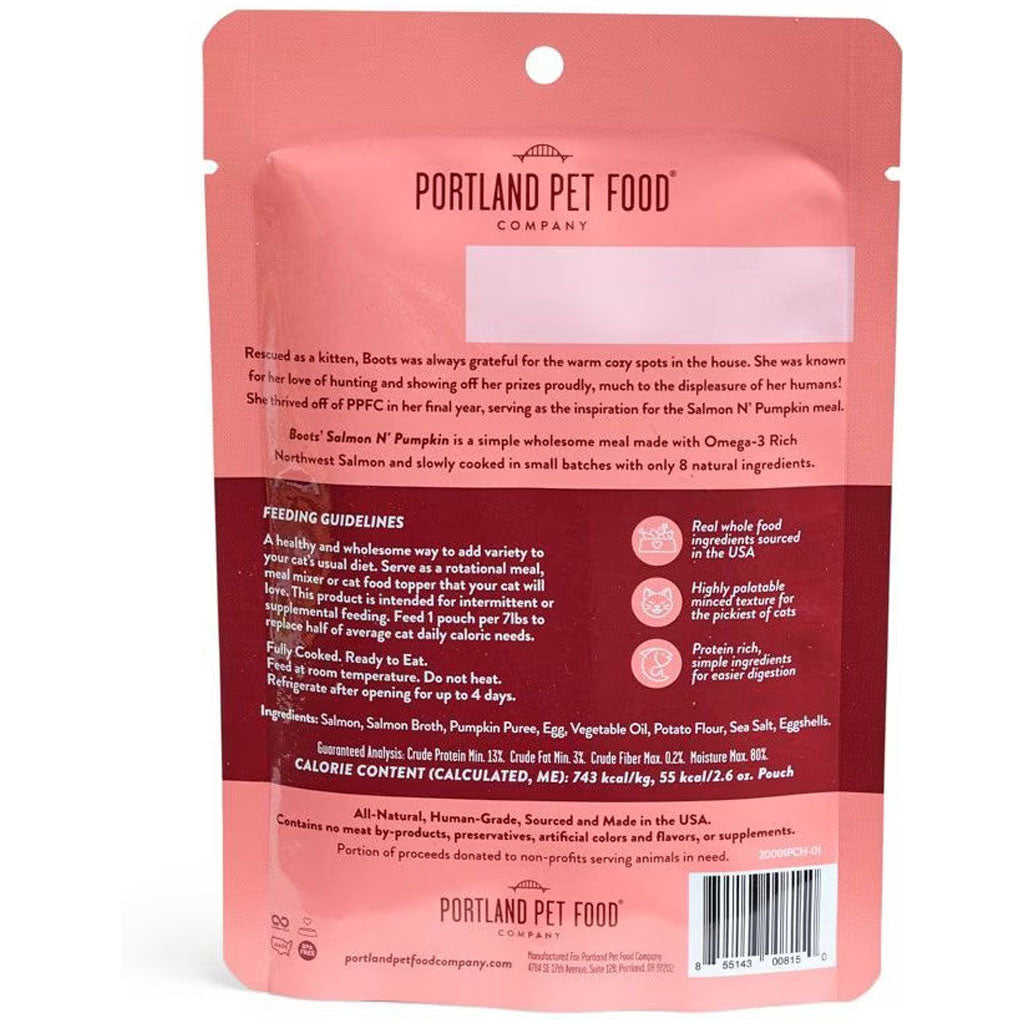 Portland Pet Food Company Luke's Salmon N' Pumpkin Homestyle Wet Cat Food