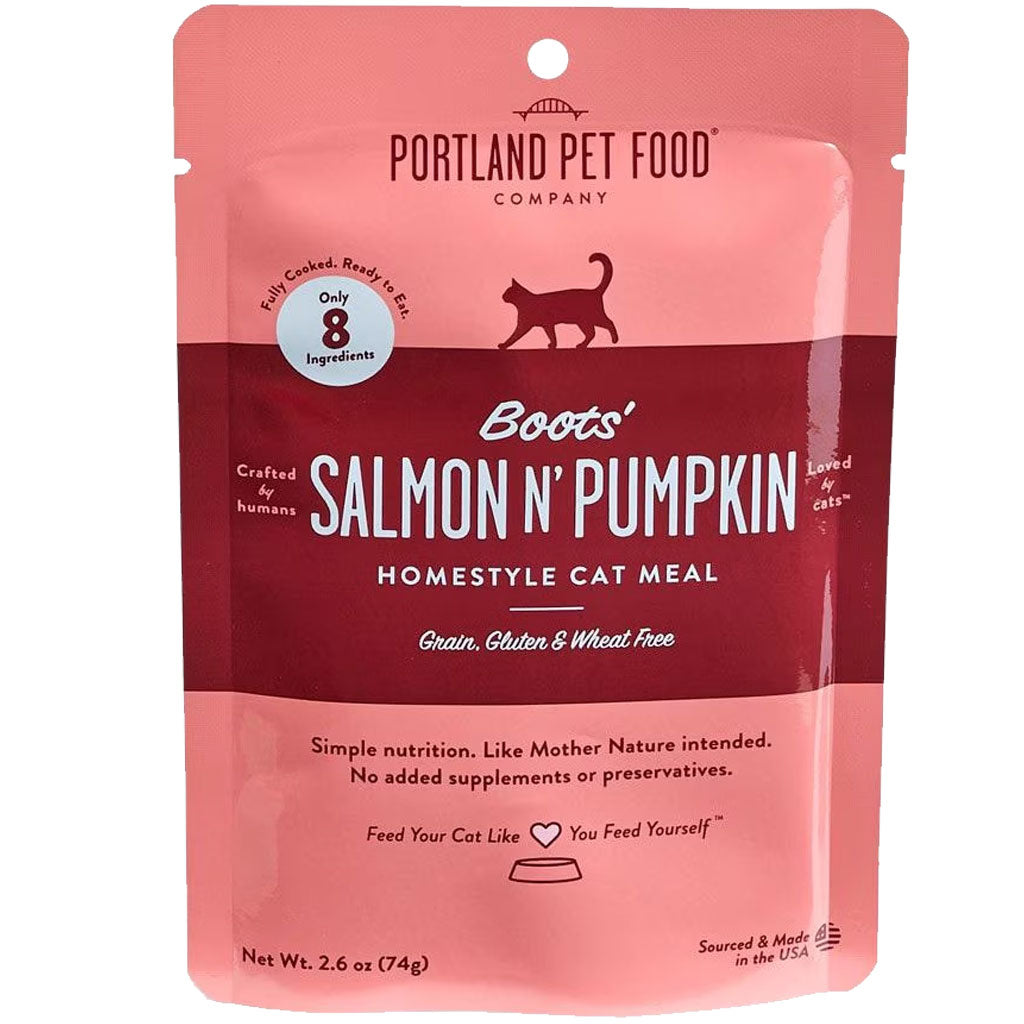 Portland Pet Food Company Luke's Salmon N' Pumpkin Homestyle Wet Cat Food, 2.6-oz