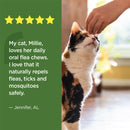 TevraPet Vetality Naturals Oral Flea & Tick Chews for Cats, Chicken Flavor