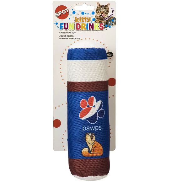 Ethical Pet Spot Fun Drink Pawpsi Kicker Plush Dog Toys, 8"